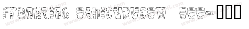 FranklinG othicURVCom  Boo字体转换